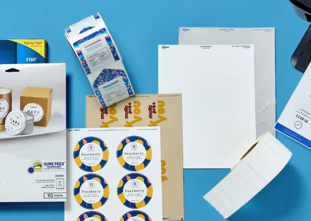 Label printing sheets
