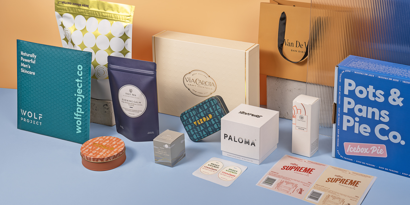 Retail brand packaging set