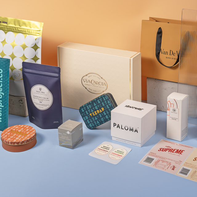 Retail brand packaging set